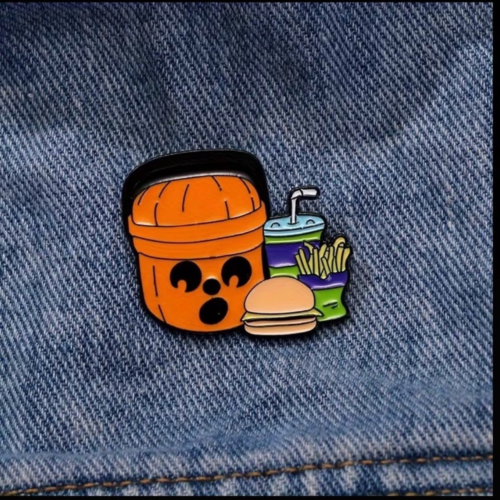 McBoo meal lapel pin